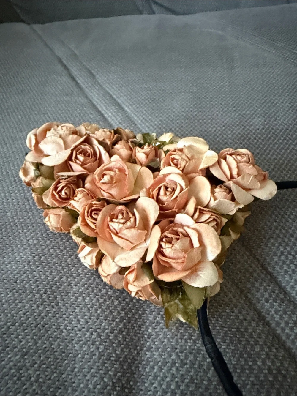 cult gaia Peach Floral Cat Ear Headband